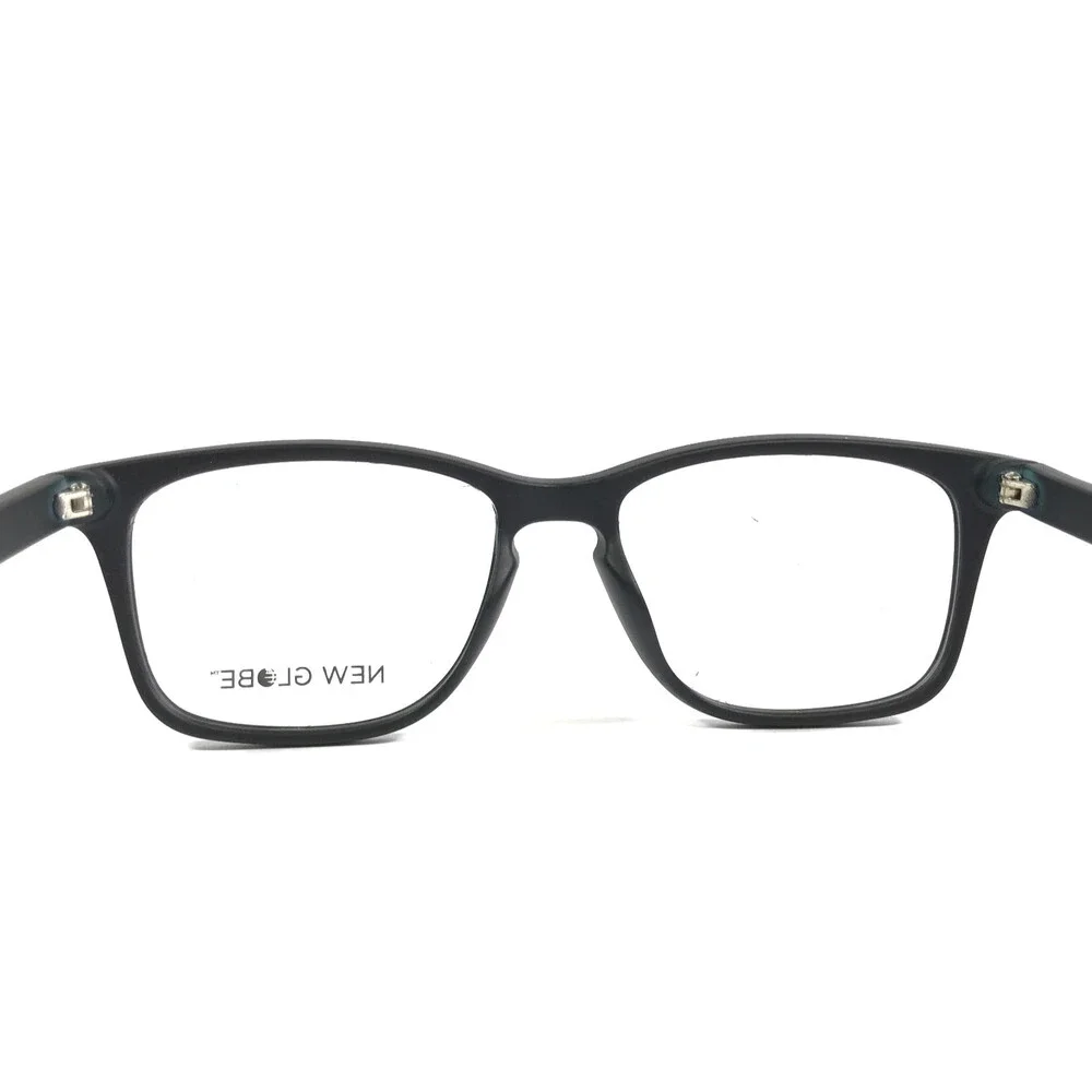 New Globe Eyeglasses Frames L4072-P TEAL GRAIN Rectangle Full Rim 53-17-140